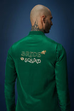 Bride Squad Hand Embroidered Bundi Set - Green