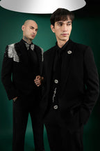 Silver Gild - Hand Embroidered Designer Tuxedo