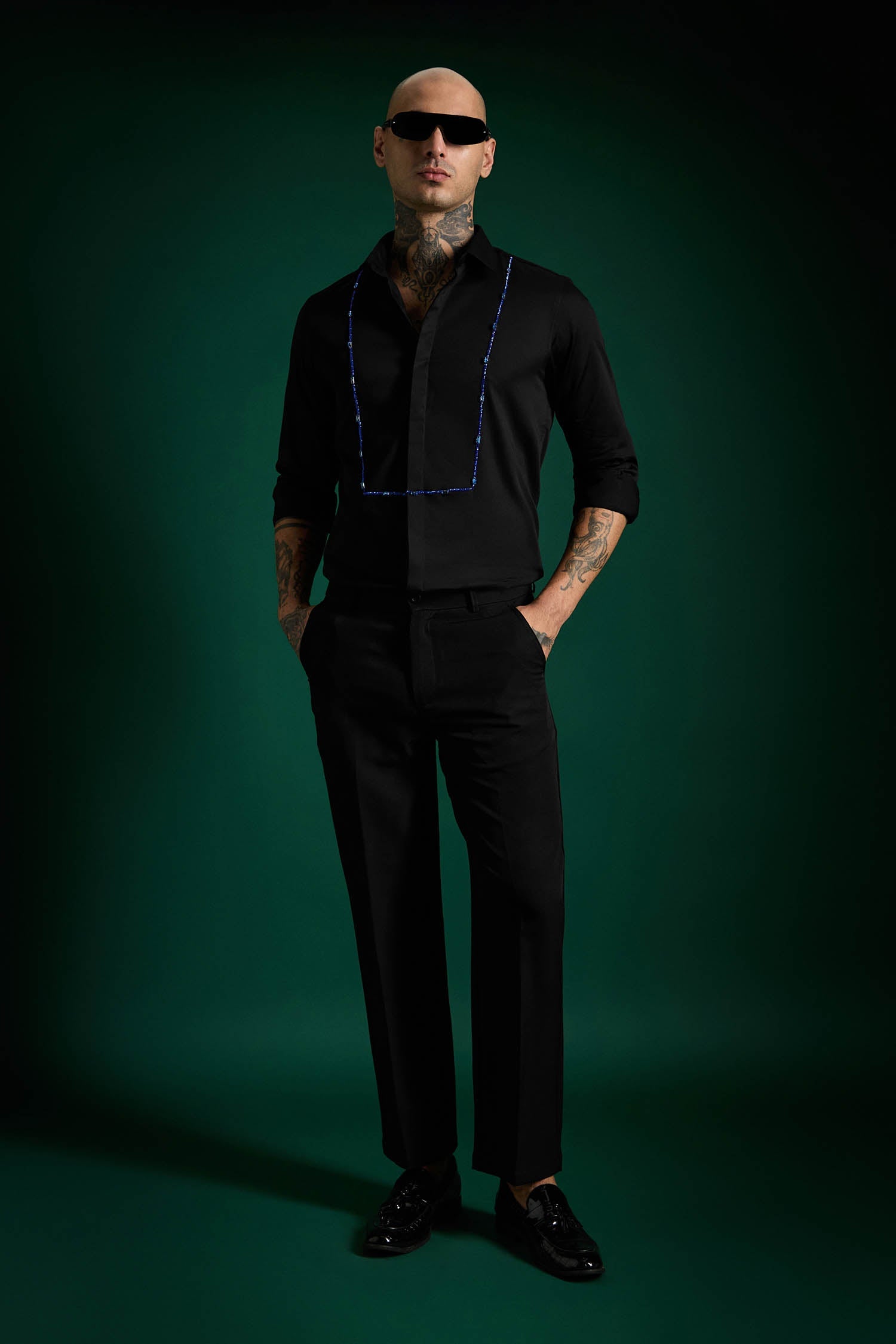 Forms- Hand Embroidered Designer Shirt