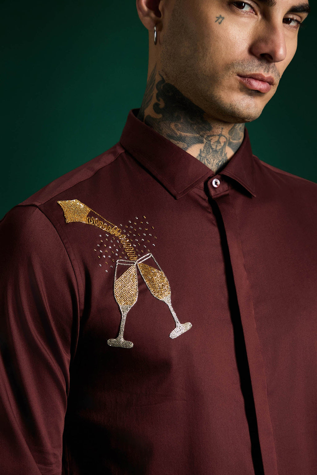 The Champagne Shirt - Wine