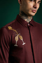 The Champagne Shirt - Wine