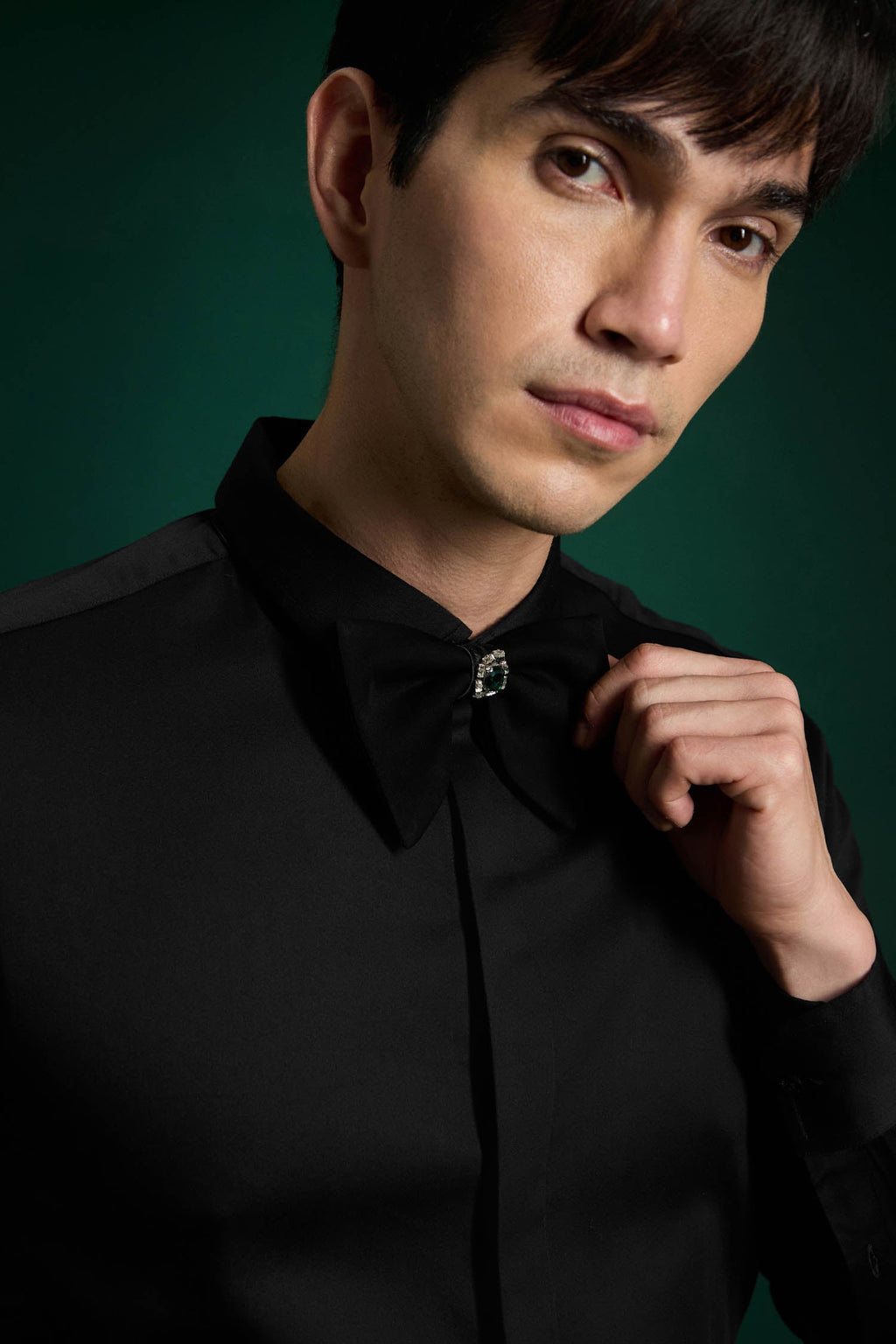 Jade - Hand Embroidered Designer Bow-Tie