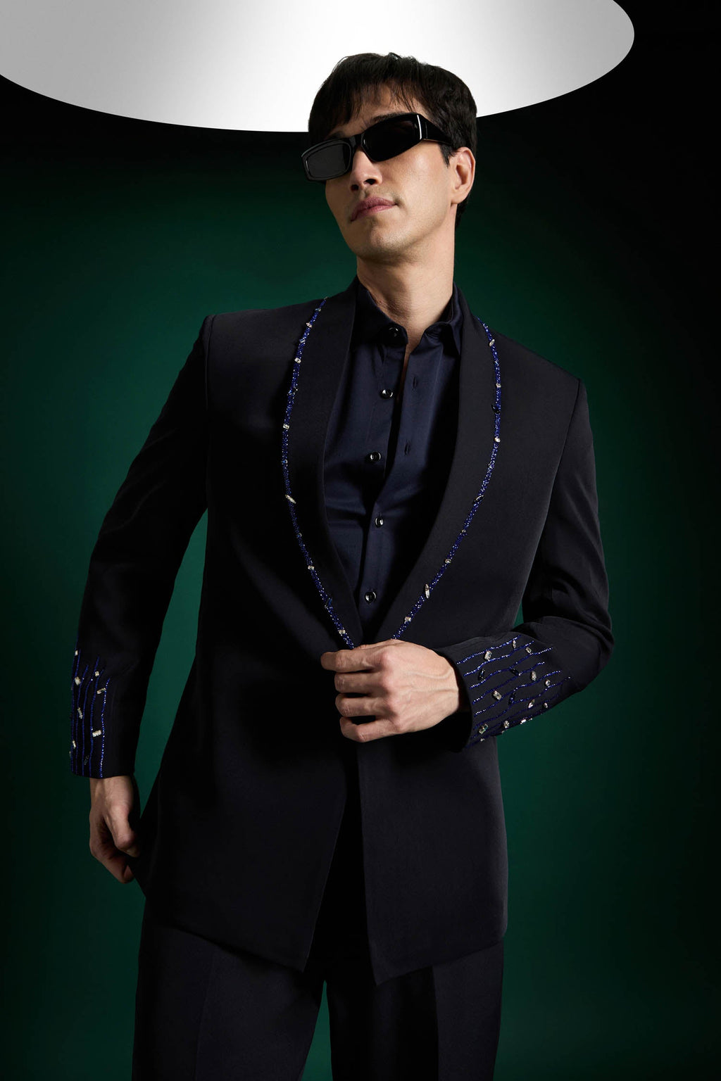 Still Crown - Hand Embroidered Designer Tuxedo