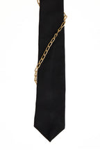 Metal Chain- Hand Embroidered Designer Tie