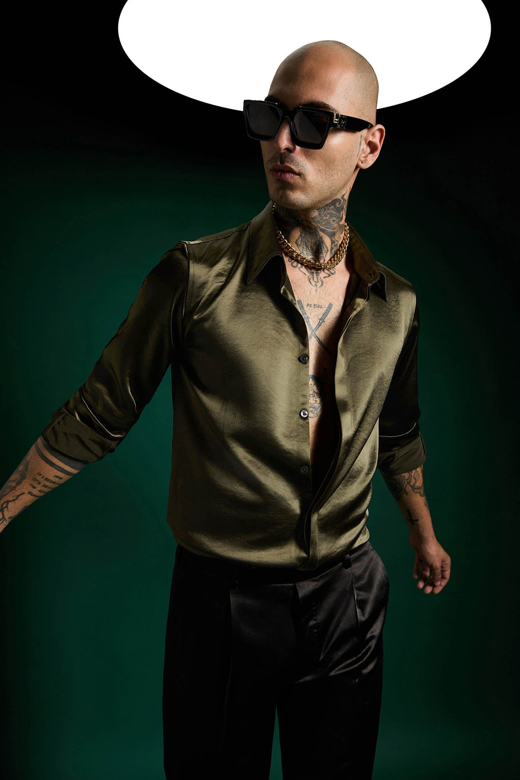 Olive Green - Designer Shirt