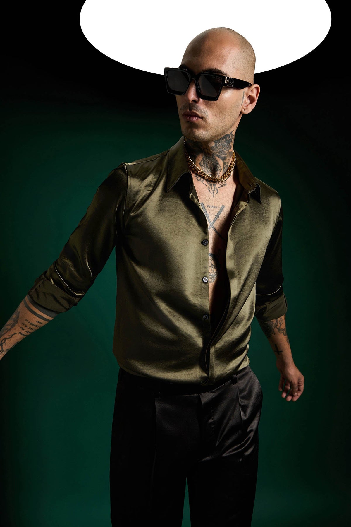 Olive Green - Designer Shirt