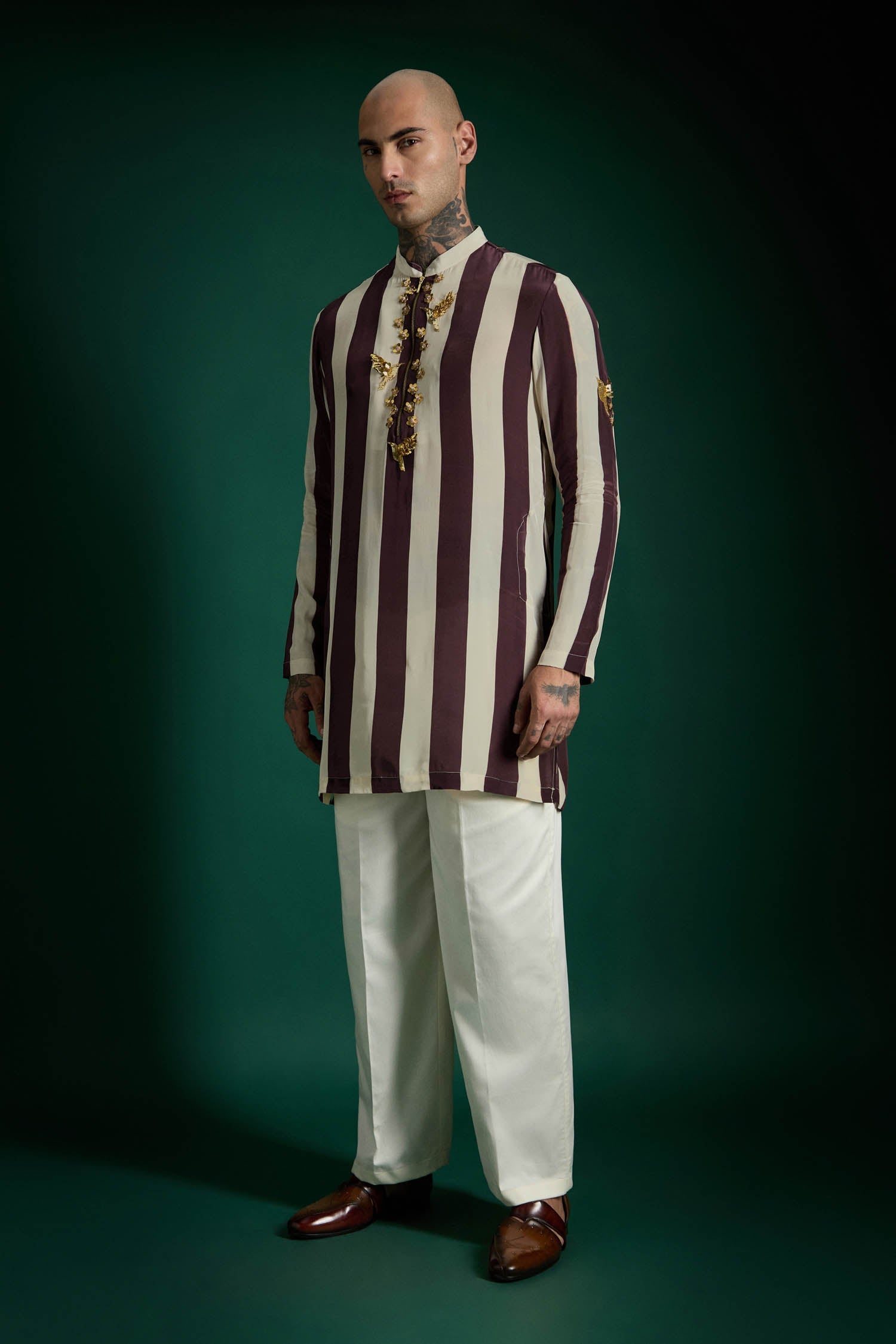 Crest- Hand Embroidered Designer Kurta