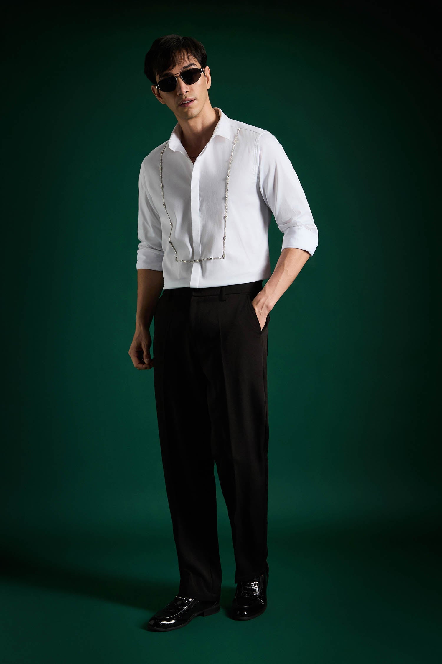 Forms- Hand Embroidered Designer Shirt