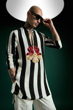Ascend Hand Embroidered Designer Kurta - Black