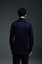 Winglet - Hand Embroidered Designer Shirt - Navy