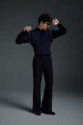 Sprinkle - Hand Embroidered Designer Shirt - Navy