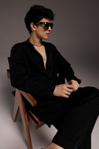Black Designer Kurta Set