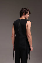 Boteh(Paisley) - Hand Embroidered Designer Bib - Black
