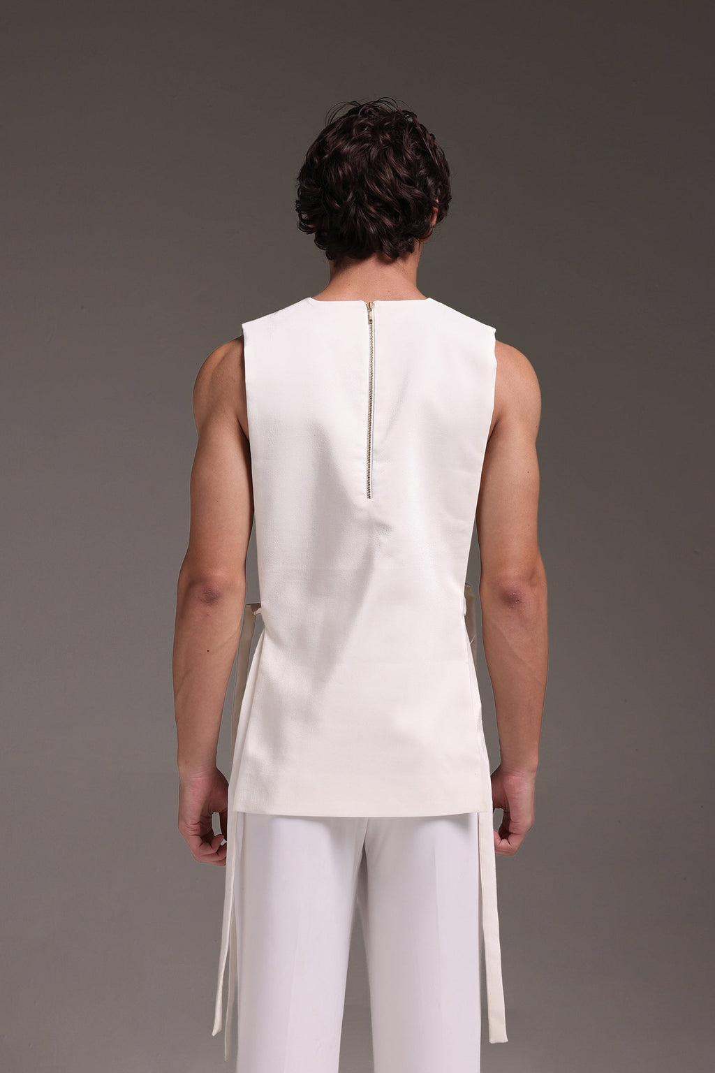 Sakura(Japanese) - Hand Embroidered Designer Bib - Ivory