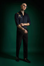 Champagne - Hand Embroidered Designer Shirt