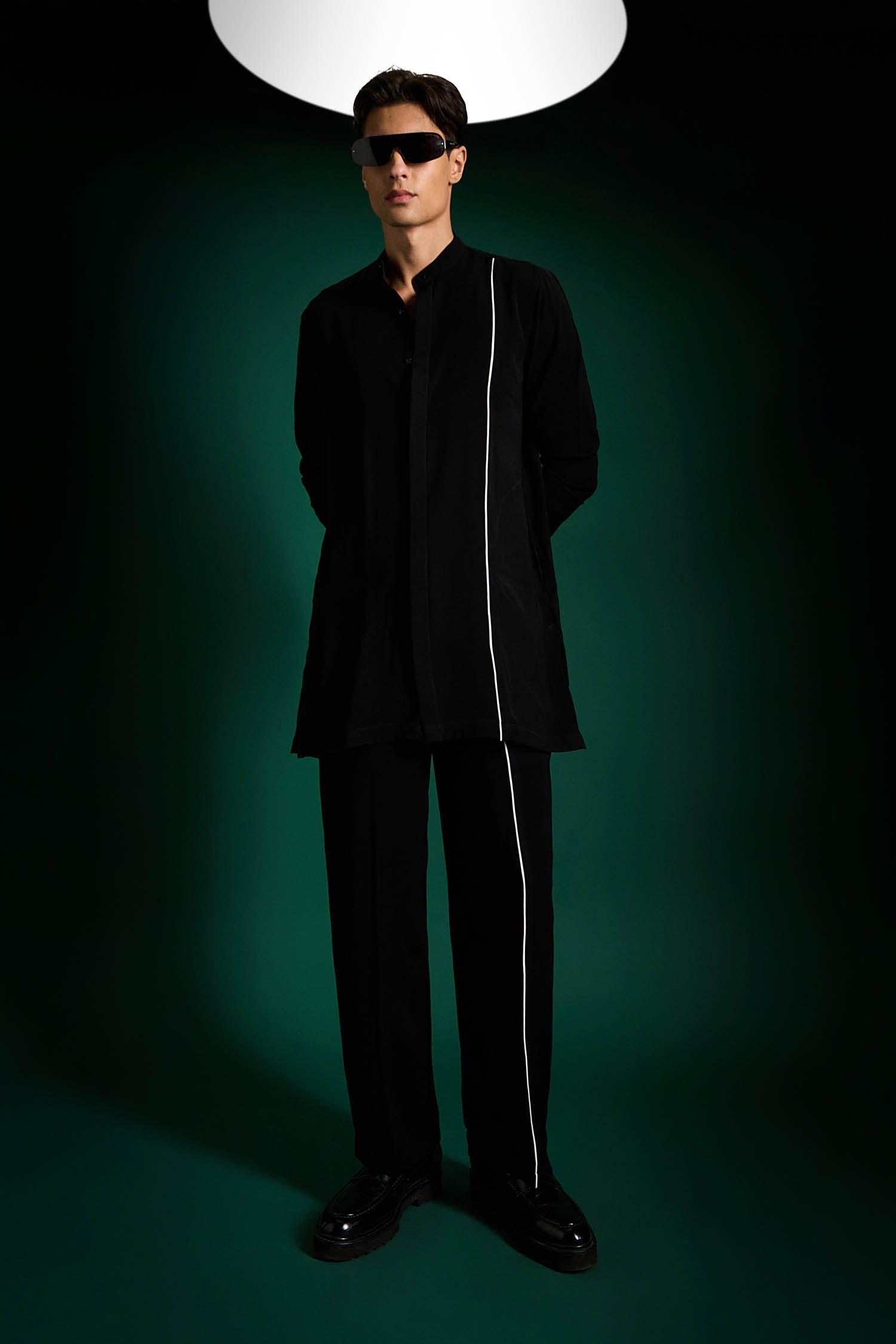 Echelon - Designer Kurta Set - Black