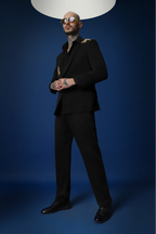 Dragonflies Hand Embroidered Tuxedo - Black