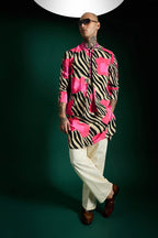 Wild Flower-hand Embroidered Designer Bundi