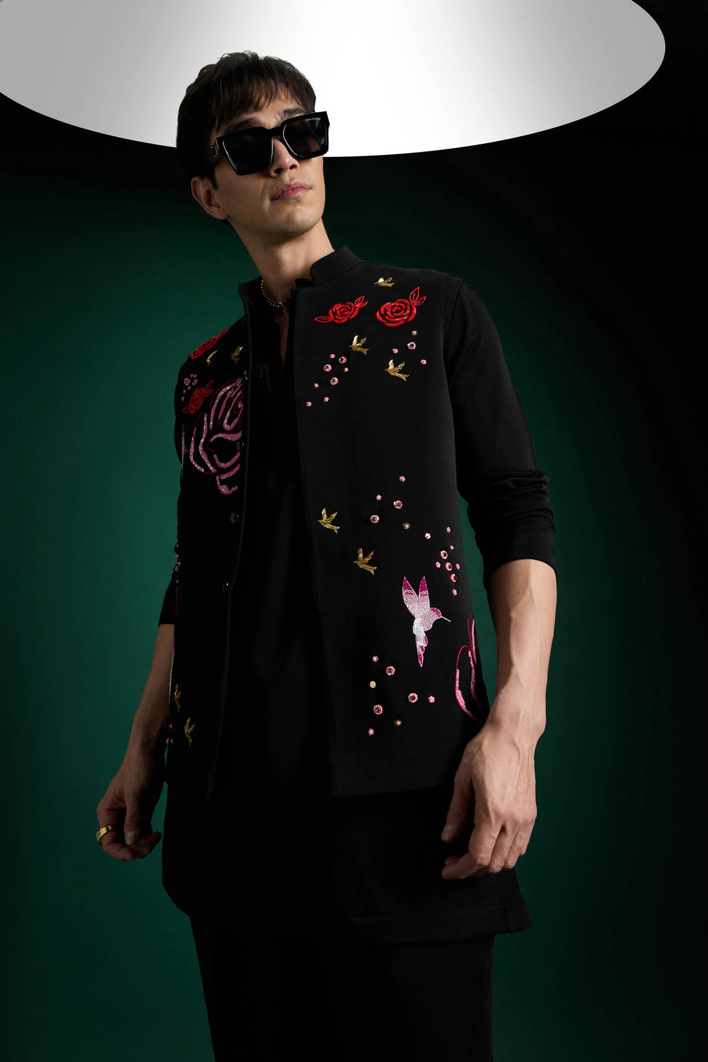 Meadows - Hand Embroidered Designer Bundi