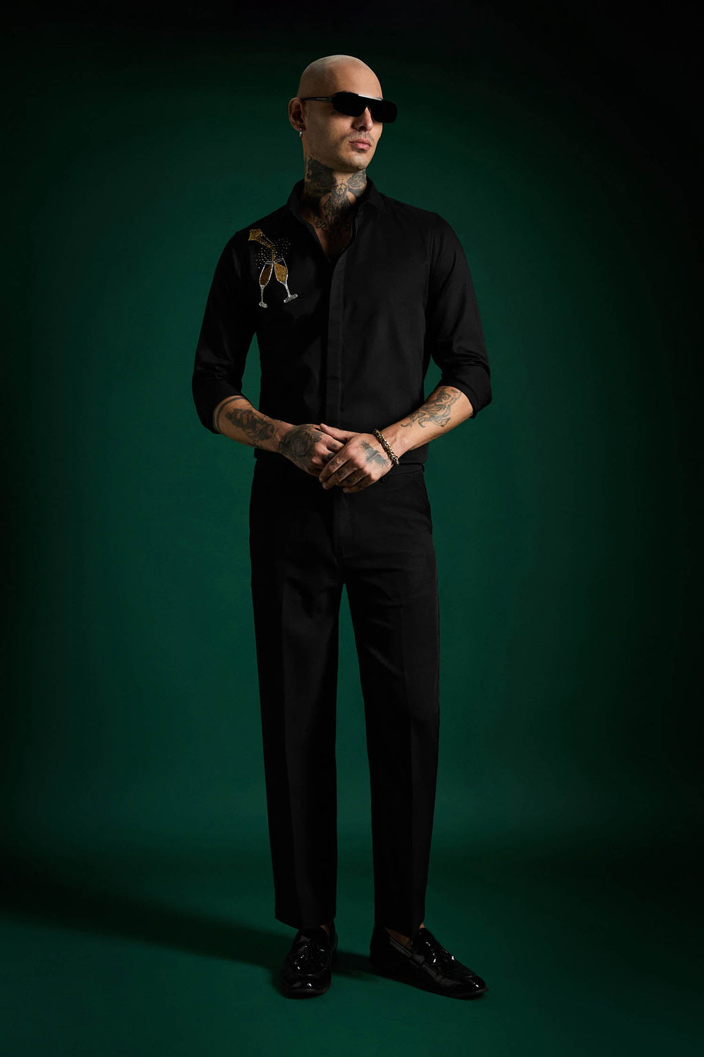 The Champagne Shirt - Black