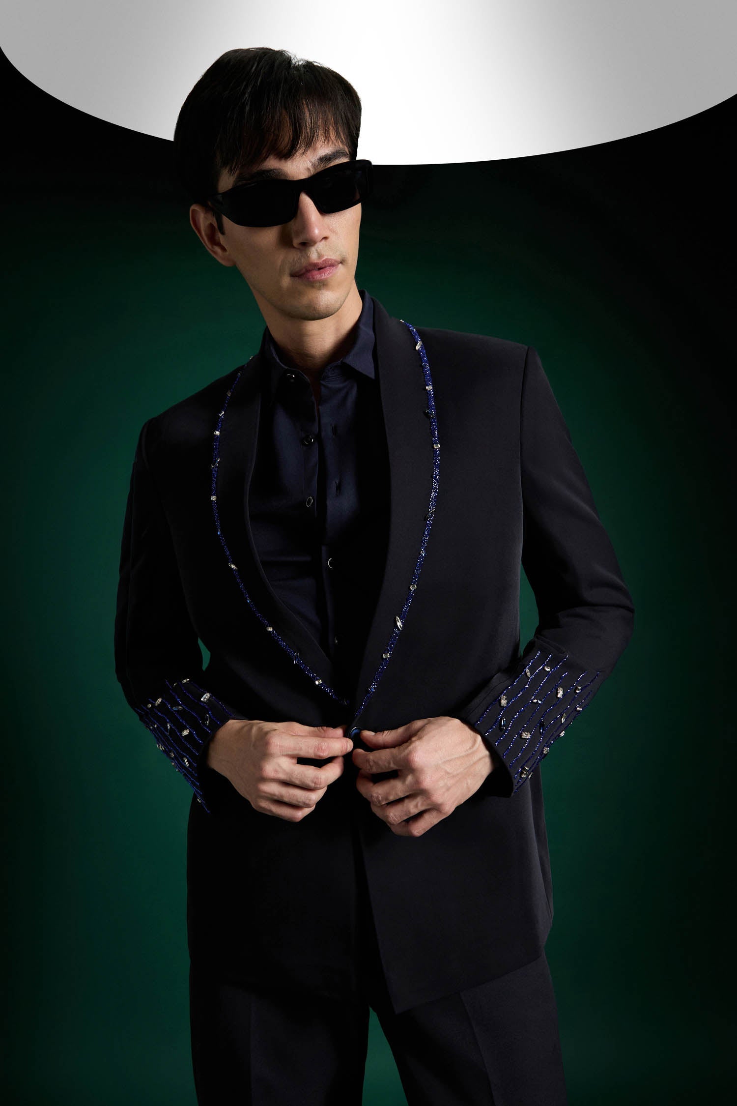Still Crown - Hand Embroidered Designer Tuxedo