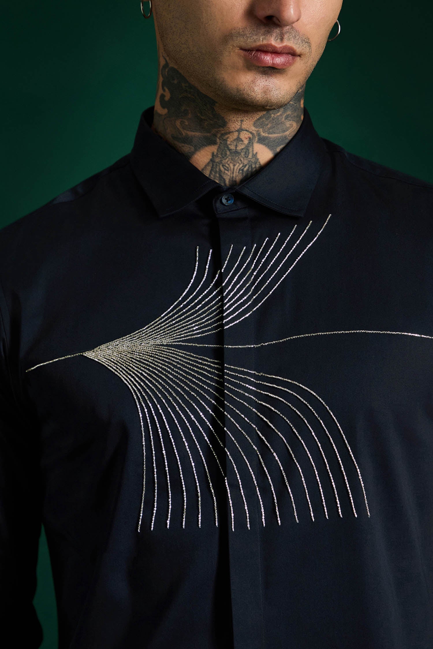 Sparkler - Hand Embroidered Designer Shirt