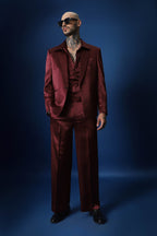 Tuxedo- Cherry Red / Relaxed Fit
