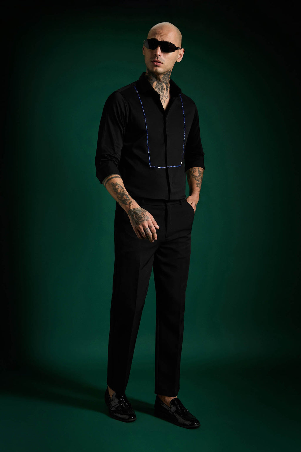 Forms- Hand Embroidered Designer Shirt