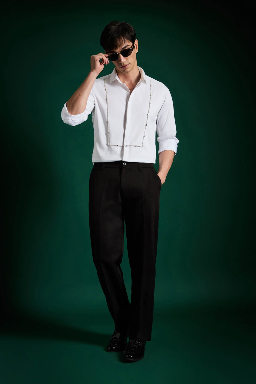 Forms- Hand Embroidered Designer Shirt