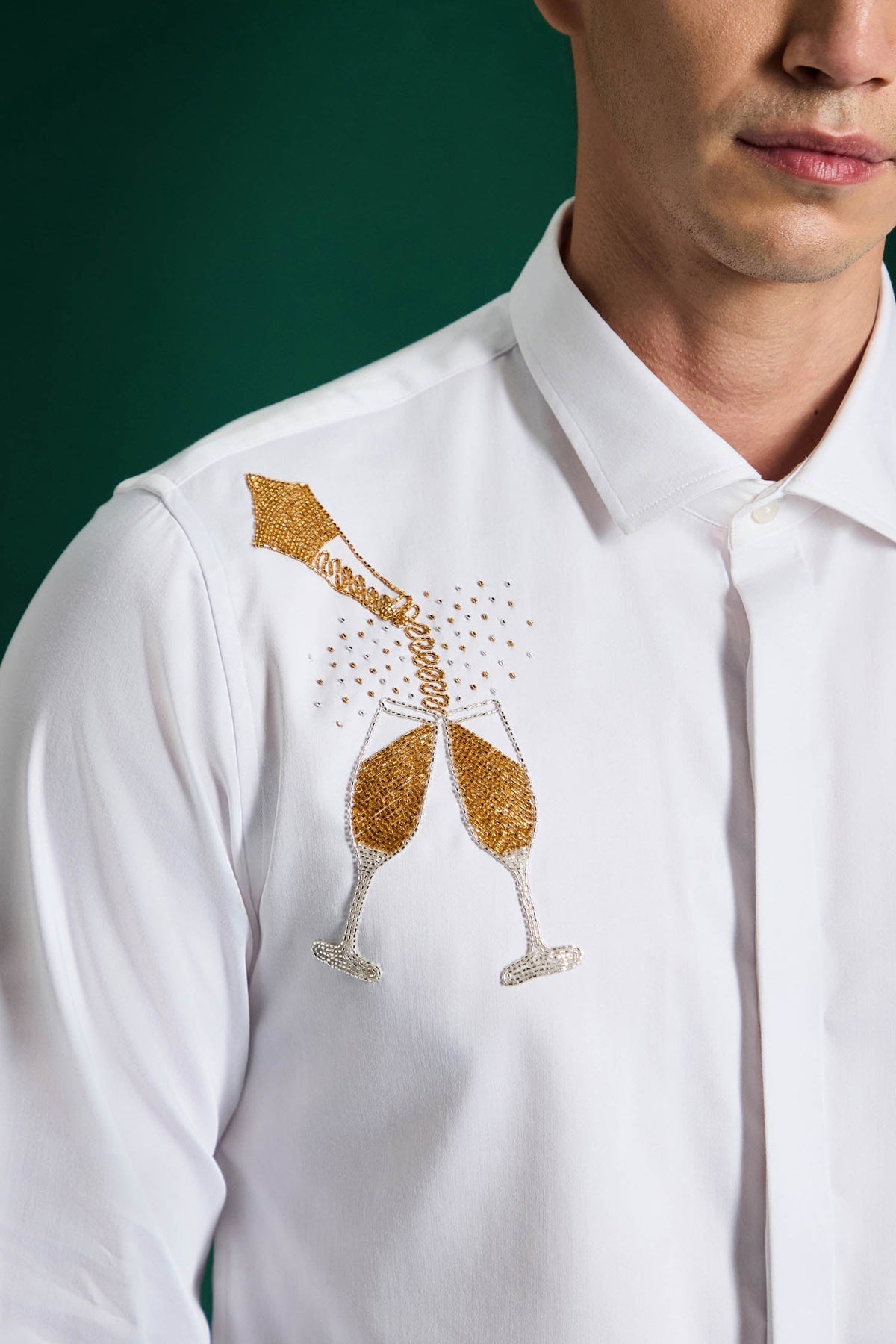 The Champagne Shirt - White