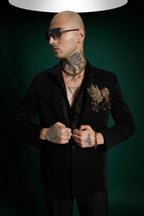 Still Crown (LION) - Hand Embroidered Designer Tuxedo
