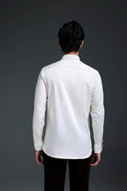 Zodiac Signs - Hand Embroidered Designer Shirt - Ivory