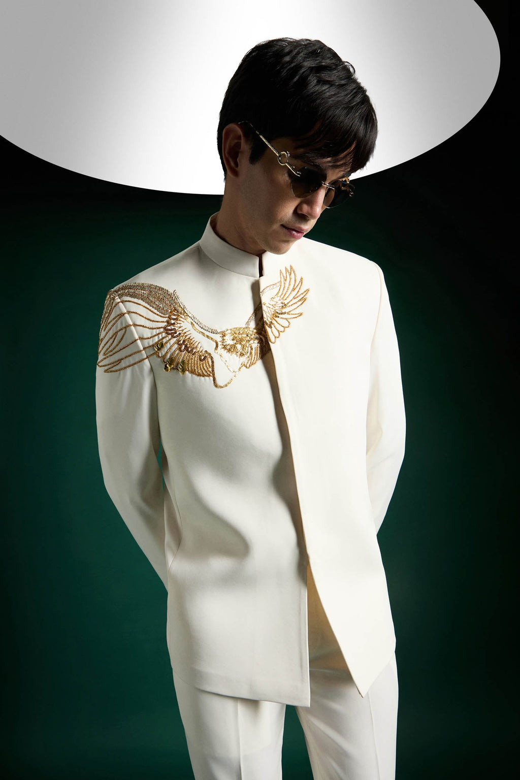 Eagle Hand Embroidered Bandhgala