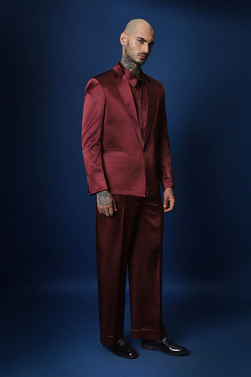 Tuxedo- Cherry Red / Relaxed Fit