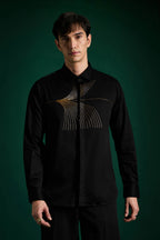 Sparkler Black - Hand Embroidered Designer Shirt