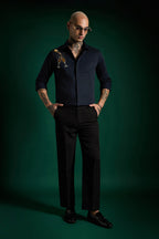 Champagne - Hand Embroidered Designer Shirt