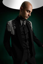 Silver Gild - Hand Embroidered Designer Tuxedo