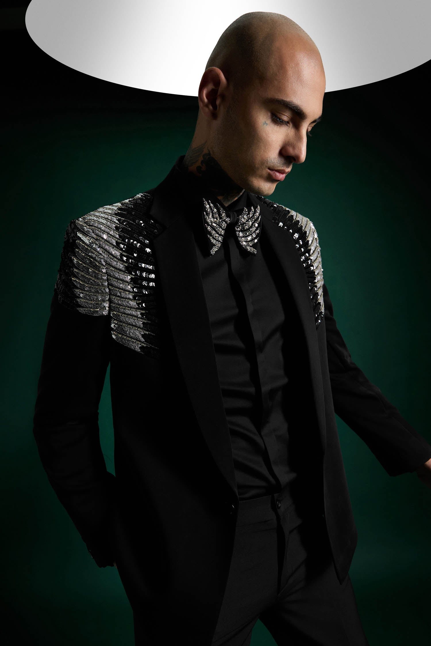 Silver Gild - Hand Embroidered Designer Tuxedo