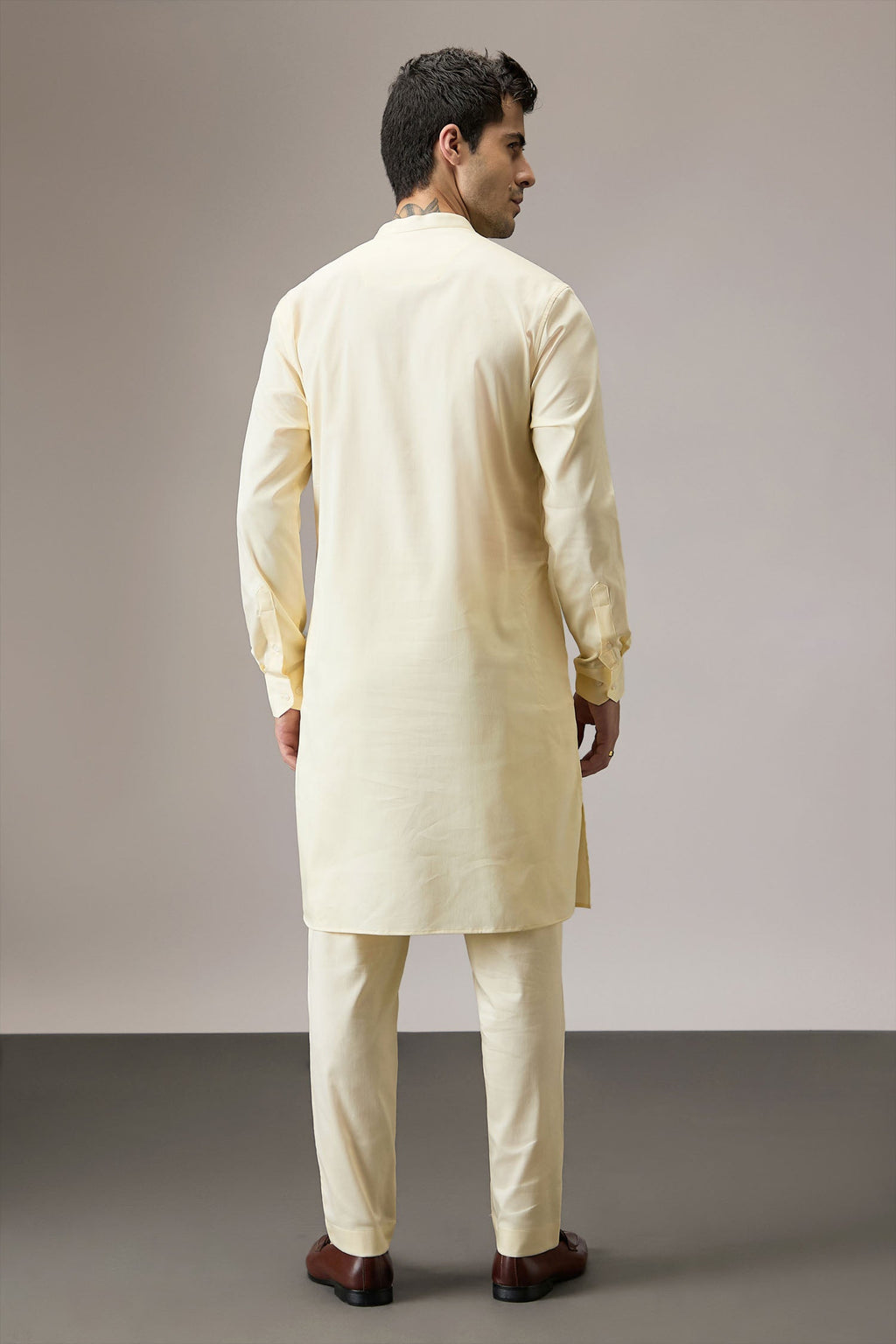 Wasp(Bee) - Hand Embroidered Designer Kurta - Ivory