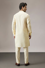 Wasp(Bee) - Hand Embroidered Designer Kurta - Ivory