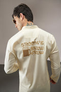 Grooms Crew - Hand Embroidered Designer Kurta - Ivory