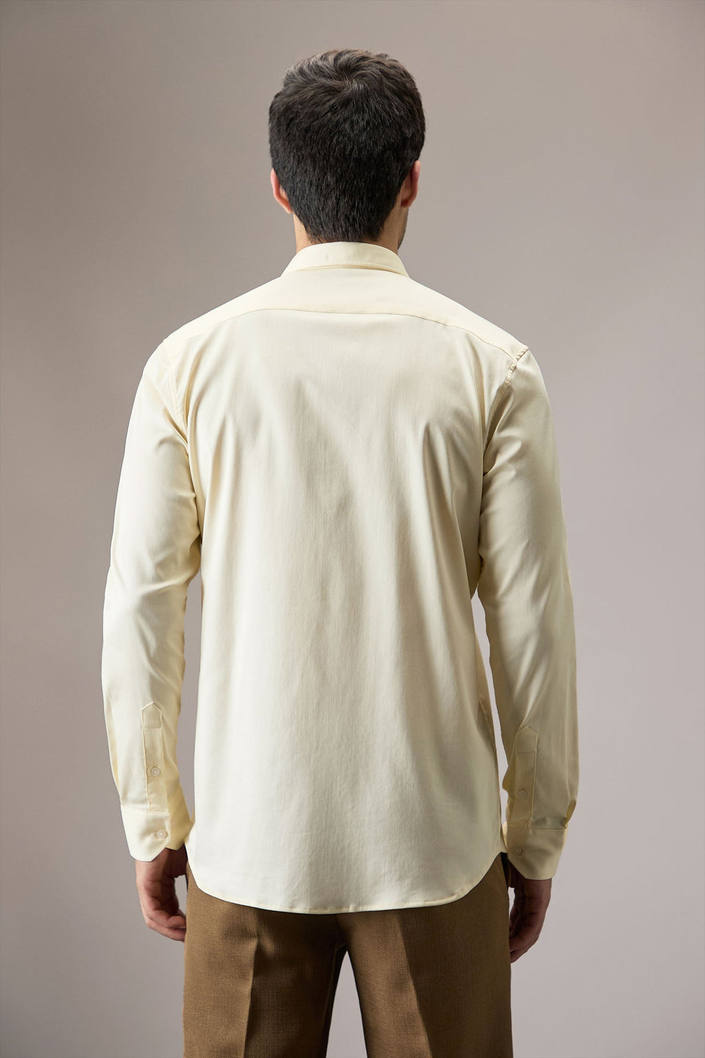 Wasp(Bee) Hand Embroidered Designer Shirt - Ivory