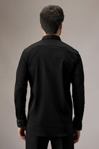 Butterfly - Hand Embroidered Designer Shirt - Black