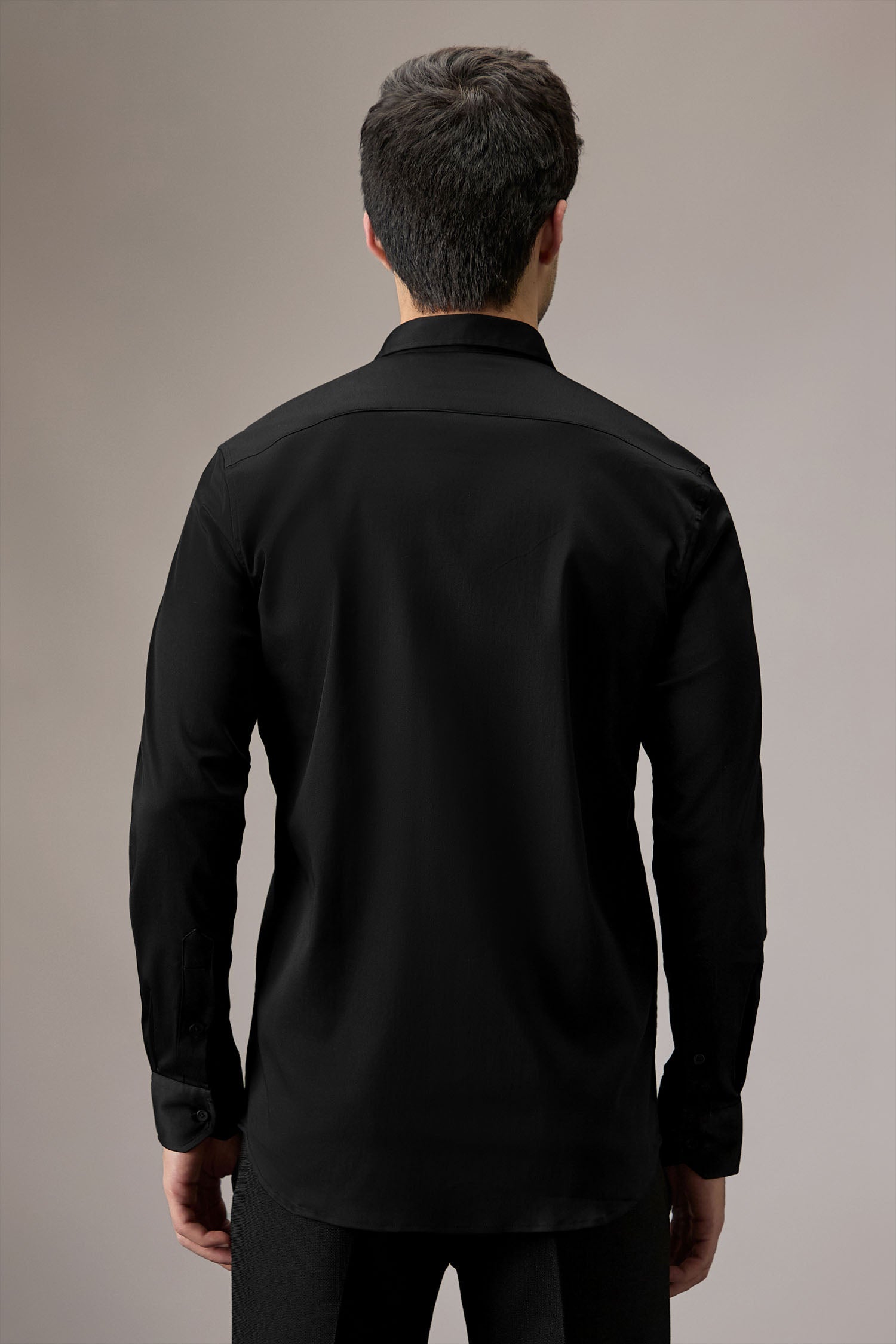 Butterfly - Hand Embroidered Designer Shirt - Black