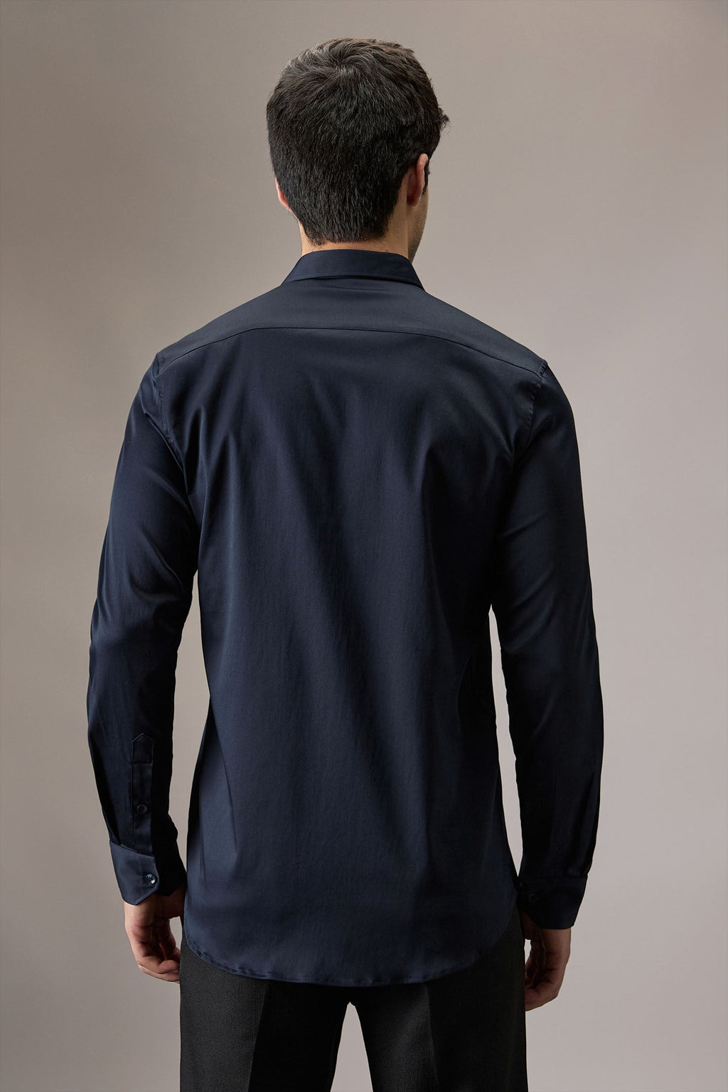 Wasp - Hand Embroidered Designer Shirt - Navy