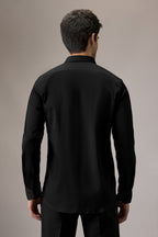 Revolver - Hand Embroidered Designer Shirt - Black