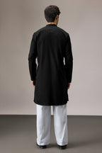 Fuck It - Hand Embroidered Designer Kurta - Black