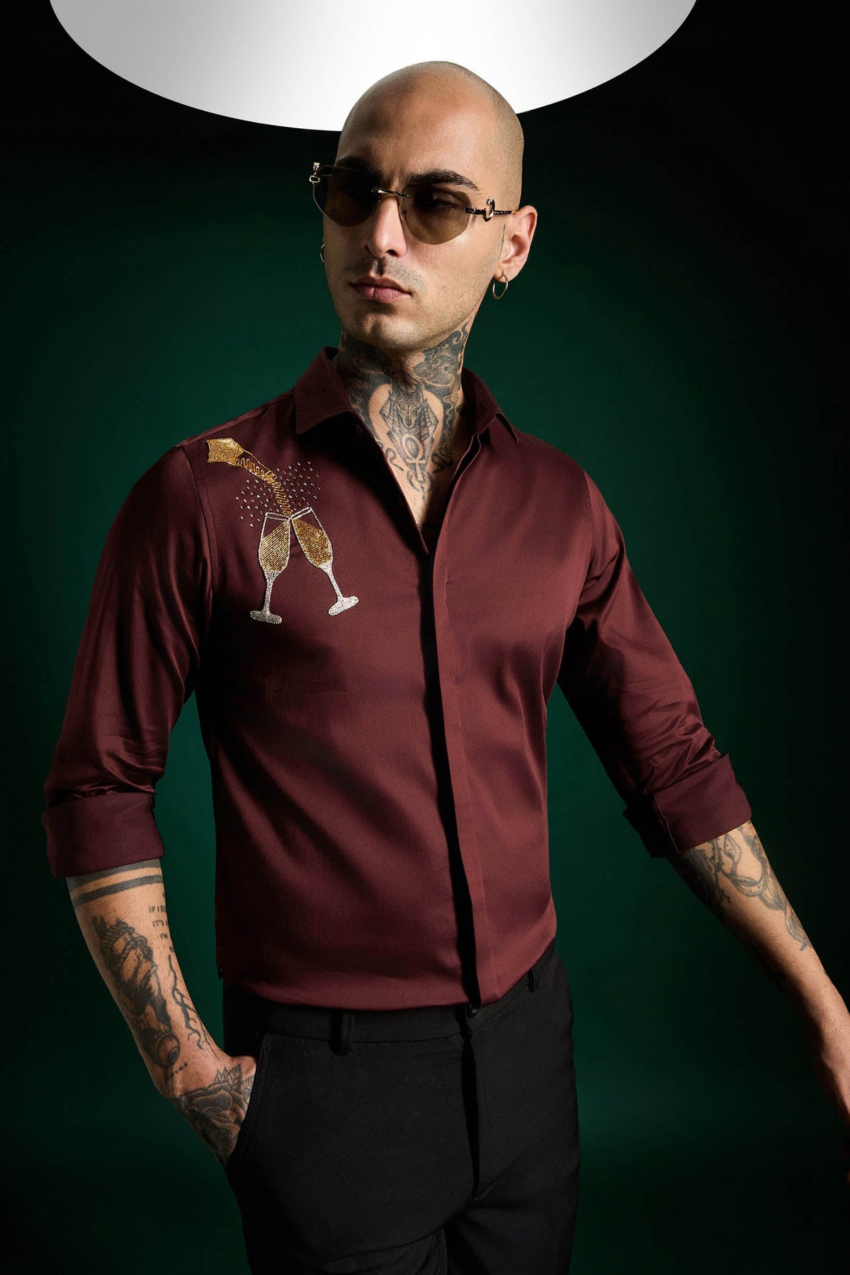 The Champagne Shirt - Wine