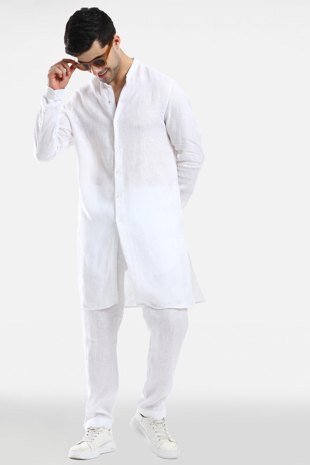 White Linen Kurta