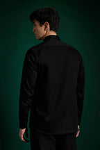 Big Mickey - Black Hand Embroidered Designer Shirt - Black